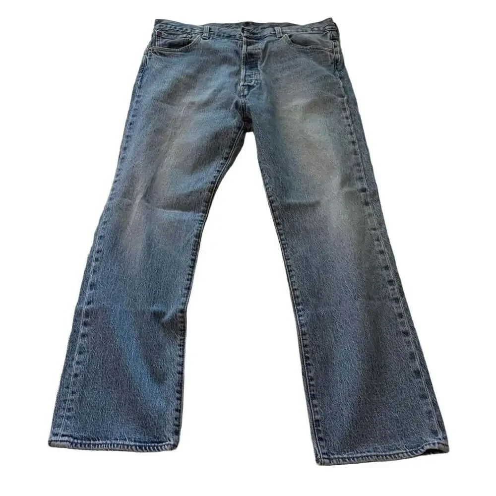 Levi's 501 '93 Size W36 L30 Blue Denim Button Fly Straight Jeans